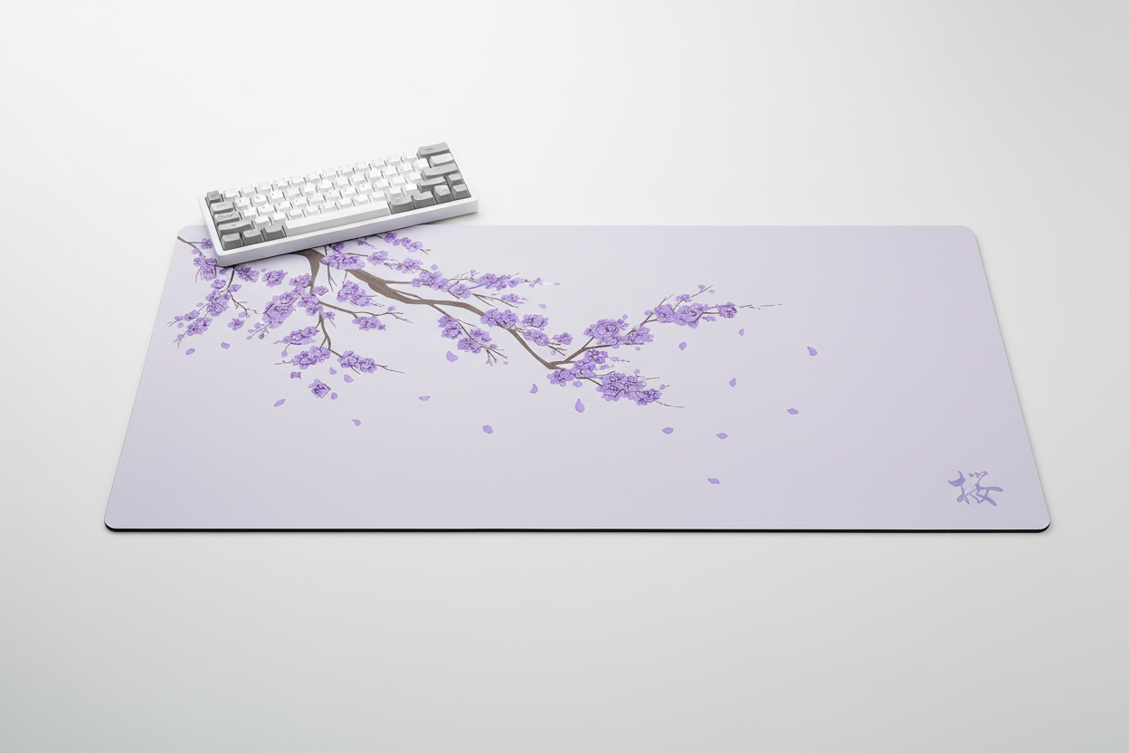 Tapis de Souris Gaming XXL Sakura - Fleurs de Cerisier Kawaii 300x700mm