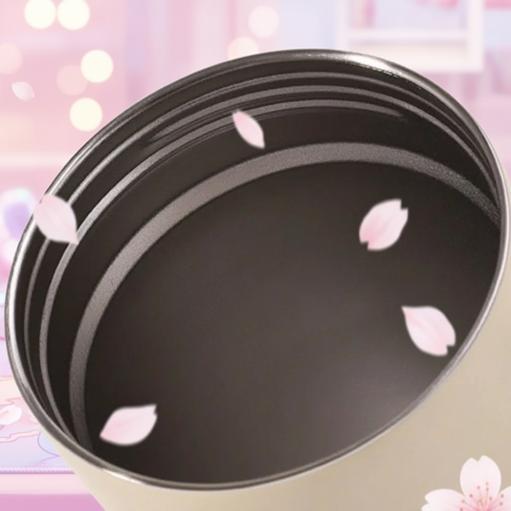 Couvercle tasse isotherme fond kawaii