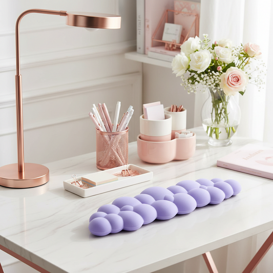 Repose-poignet pour clavier, tapis de bureau en caoutchouc en forme de nuage, repose-paume en mousse à mémoire de forme, coussinet de Support de poignet avec accessoires de bureau antidérapants