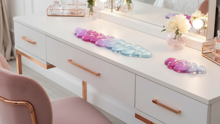 Repose-poignets dans chambre glamour