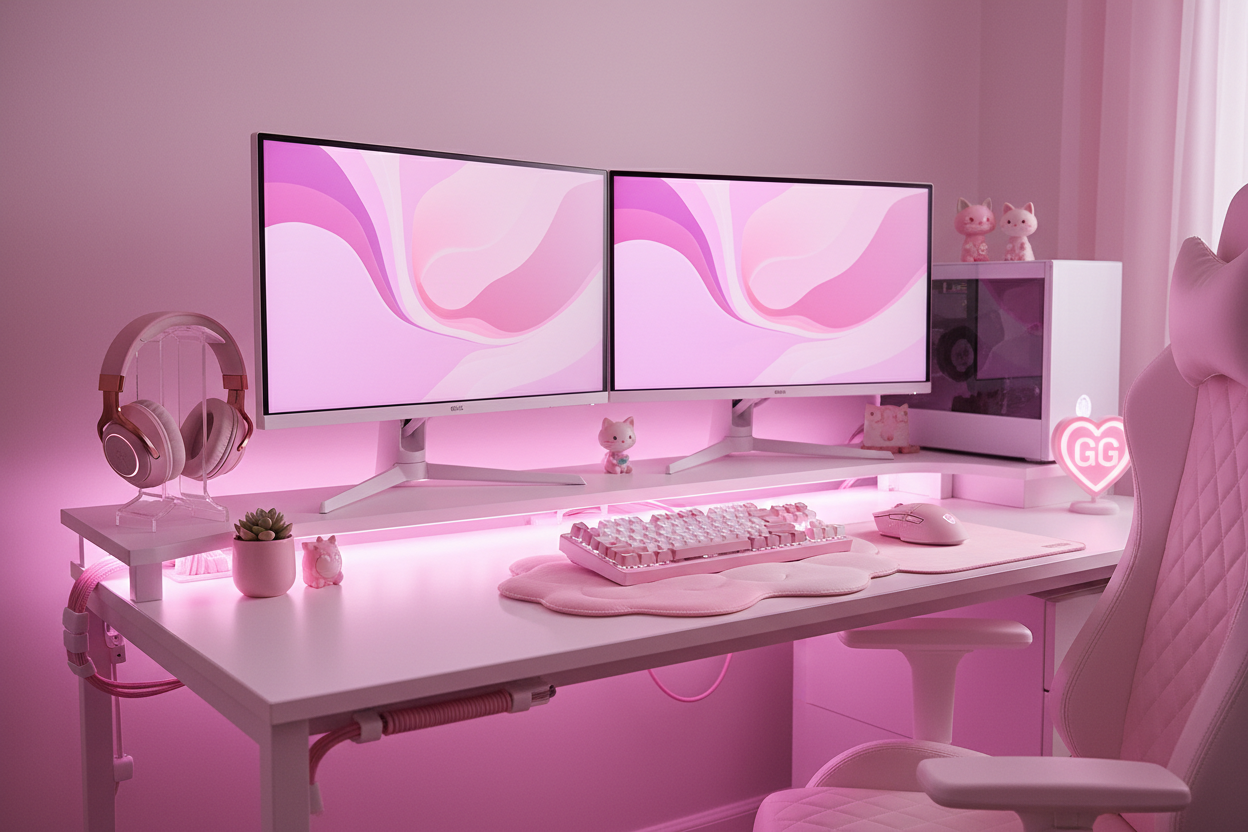 Setup gaming rose